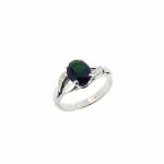 green tourmaline and diamond ring