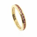 Pink Sapphire eternity ring